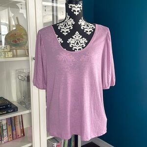 GAP Women's Linen Puff Sleeve Top​​